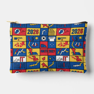 Haïti Voetbal Patroon Ritszak Etui
