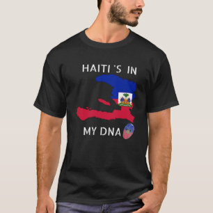 Haïti zit in mijn DNA Haïtiaanse vlaggendag Pride  T-shirt