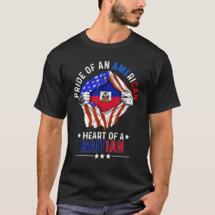 Haïtiaans Amerikaans Pride Buitenlandse Land Hai T-shirt