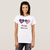 Haïtiaans-Amerikaanse vlag T-shirt (Voorkant volledig)