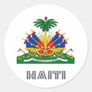 Haïtiaans embleem ronde sticker