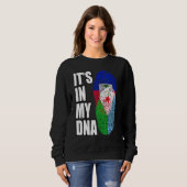 Haïtiaans en Djiboutian Mix DNA Flag Heritage Trui (Voorkant volledig)