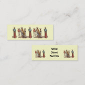 Haïtiaans Musicians Bladwijzer Mini Visitekaartje (Voorkant / Achterkant)