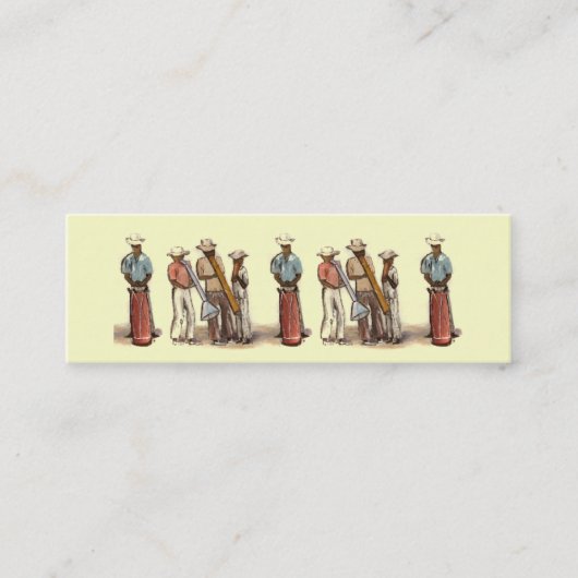 Haïtiaans Musicians Bladwijzer Mini Visitekaartje (Voorkant)