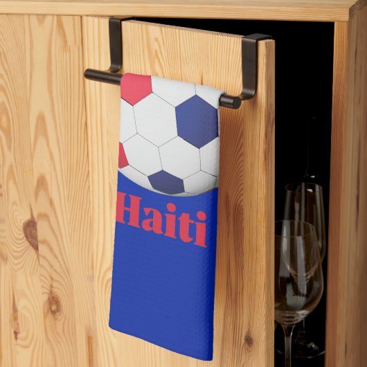 Haïtiaans Voetbal Theedoek (Derde Gevouwen)