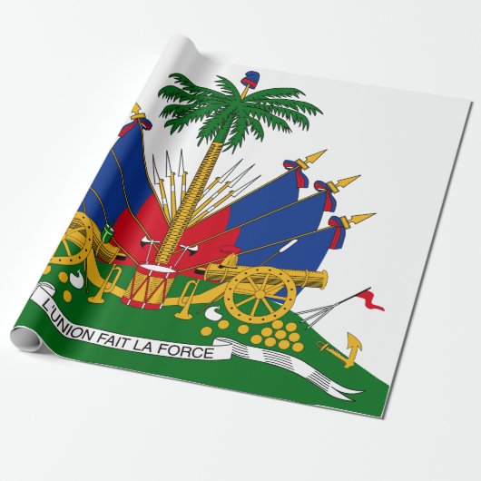 Haïtiaans wapenschild (Haïti) Cadeaupapier (Uitgerold)