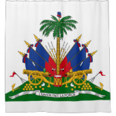 Haïtiaans wapenschild (Haïti) Douchegordijn (Voorkant)