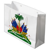 Haïtiaans wapenschild (Haïti) Groot Cadeauzakje (Voorkant Gekanteld)