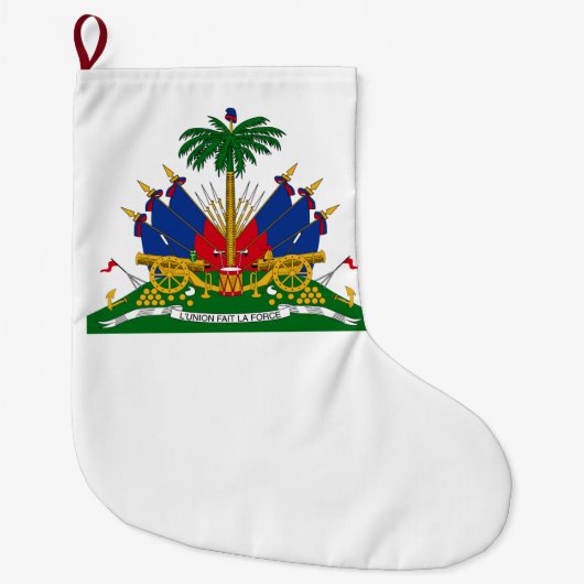 Haïtiaans wapenschild (Haïti) Grote Kerstsok (Voorkant)