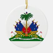 Haïtiaans wapenschild (Haïti) Keramisch Ornament (Voorkant)