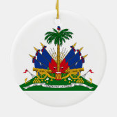 Haïtiaans wapenschild (Haïti) Keramisch Ornament (Achterkant)