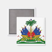 Haïtiaans wapenschild (Haïti) Magneet (Voorkant / Achterkant)
