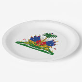 Haïtiaans wapenschild (Haïti) Papieren Bordje (Gekanteld)