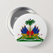 Haïtiaans wapenschild (Haïti) Ronde Button 7,6 Cm (Voorkant /achterkant)