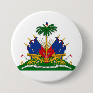 Haïtiaans wapenschild (Haïti) Ronde Button 7,6 Cm