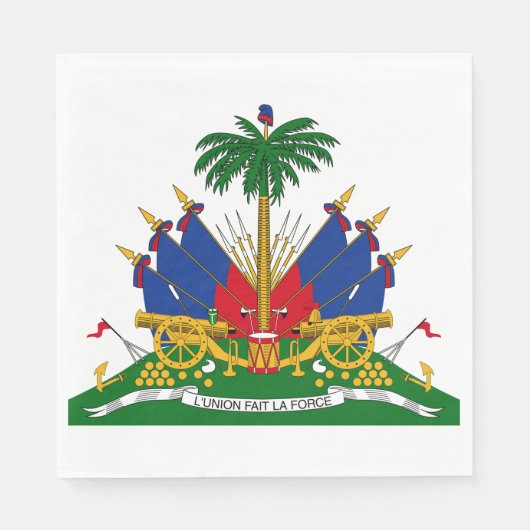 Haïtiaans wapenschild (Haïti) Servet (Voorkant)