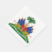 Haïtiaans wapenschild (Haïti) Servet (Hoek)