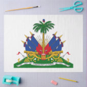 Haïtiaans wapenschild (Haïti) Tissuepapier (Craft)