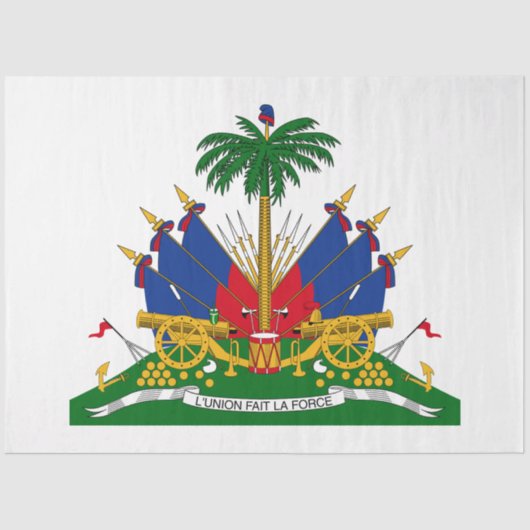 Haïtiaans wapenschild (Haïti) Tissuepapier (Voorkant)