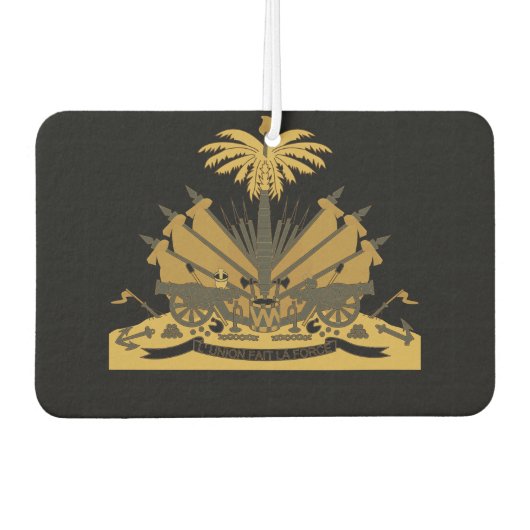 Haïtiaans wapenschild T-Shirt Luchtverfrisser (Voorkant)