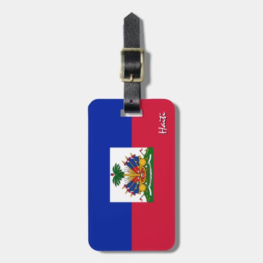 Haïtiaanse Bagagelabels, patriottische Haïtiaanse Bagagelabel (Voorkant verticaal)