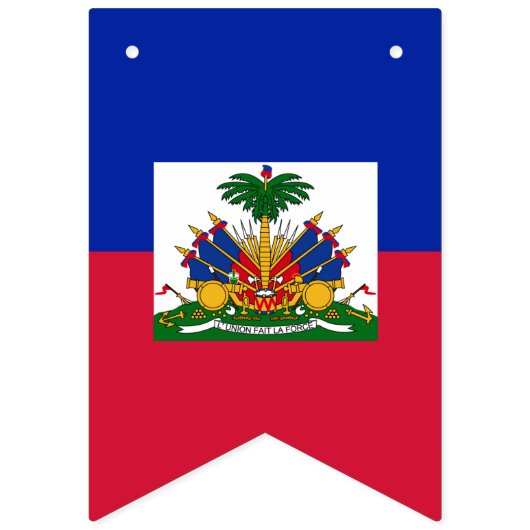 Haïtiaanse banners, Haïtiaanse vlag- of bruiloft Vlaggetjes (Eerste vlag)