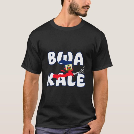 Haïtiaanse Creoolse Onafhankelijkheid Patriottisch T-shirt (Voorkant)