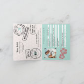 Haitiaanse Cruise Paspoort Trouw Uitnodiging (Binnen)