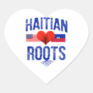 Haïtiaanse design hart sticker