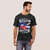 Haïtiaanse en Cubaanse vlag T-shirt (Voorkant volledig)