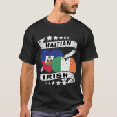 Haïtiaanse en Ierse vlag T-shirt (Voorkant)
