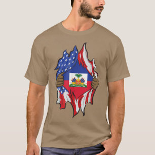 Haïtiaanse erfgoedmaand 1804 Amerikaanse Haïtiaans T-shirt