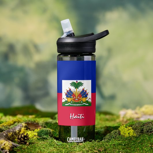 Haïtiaanse fles, patriottische Haïtiaanse vlag Waterfles (Buiten)