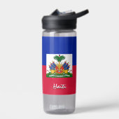 Haïtiaanse fles, patriottische Haïtiaanse vlag Waterfles (Links)