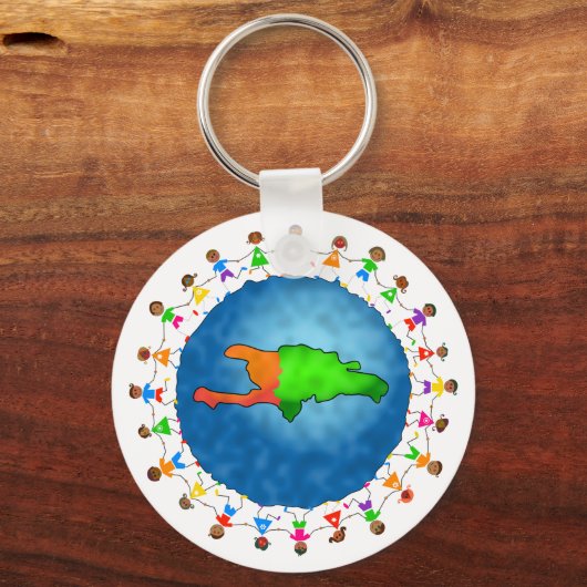 Haïtiaanse Kinderen Sleutelhanger (Voorkant)