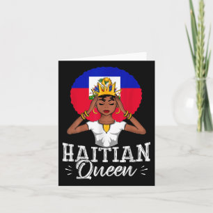 Haïtiaanse koningin Afrocentrische Melanin Crown P Kaart