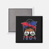 Haïtiaanse koningin Onafhankelijkheidsdag 1804 Wom Magneet (Voorkant / Achterkant)