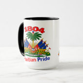 **Haïtiaanse Sfeer | 1804 Wapen Twee-Tons Mok** Mok (Voorkant links)