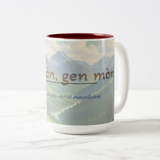 Haïtiaanse Spreuk Mok – Dèyè Mòn Gen Mòn (Voorkant rechts)