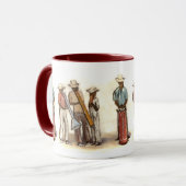 Haïtiaanse straatmuzikanten mok (Voorkant links)