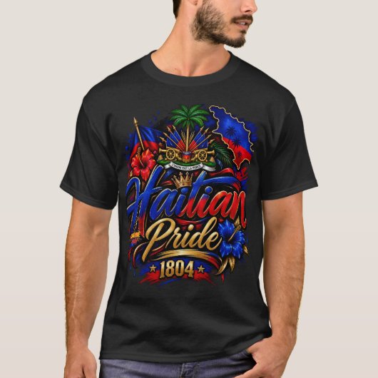 Haïtiaanse Vibes | Haïtiaanse Trots 1804 T-Shirt (Voorkant)