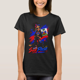 **Haïtiaanse Vibes | Sak Pase Haïtiaans Meisje T-S T-shirt