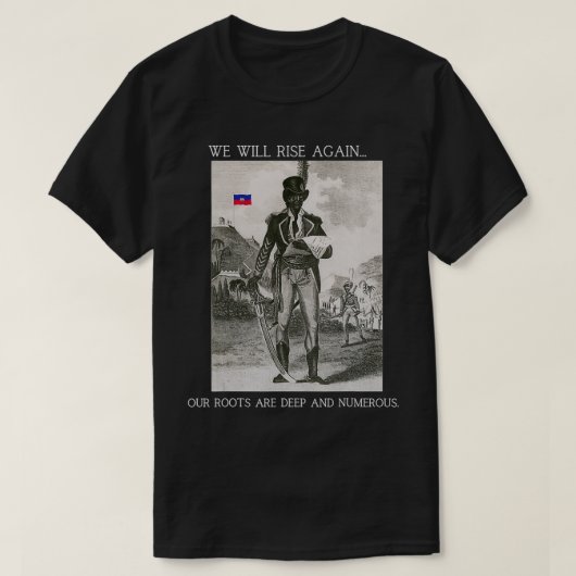 Haïtiaanse Vintage gegroomd T-shirt (Design voorkant)