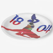 Haïtiaanse vlag 1804 Neg Mawon | Haïtiaanse onafha Papieren Bordje (Gekanteld)