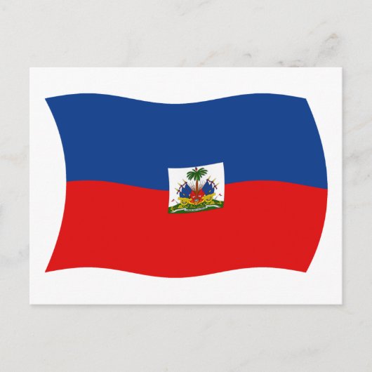 Haïtiaanse Vlag Ansichtkaart Briefkaart (Voorkant)
