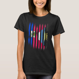 Haïtiaanse vlag Antigua & Barbuda Grown Country Fl T-shirt
