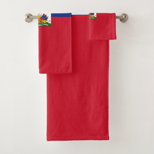 Haitiaanse vlag bad handdoek (Insitu)