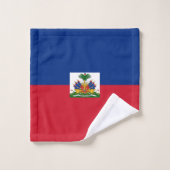 Haitiaanse vlag bad handdoek (Wasdoekje)