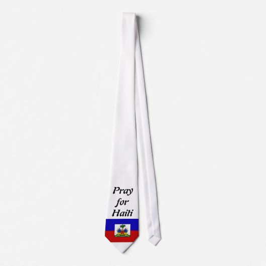 Haïtiaanse vlag, bidden voor Haïti Stropdas (Voorkant)