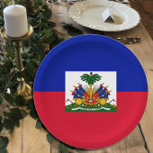 Haïtiaanse vlag borden, partij, sport, Haïti Papieren Bordje